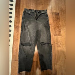 American Eagle black jeans with rips